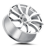 Xcess X01 22x9 +35 chrome premium Euro wheel