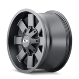 Ion 141 18x9 Satin Black heavy-duty truck wheel