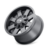 Ion 141 18x9 Satin Black heavy-duty truck wheel