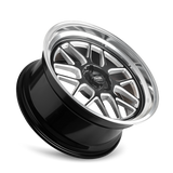 Ridler Style 611 20x8.5 Gloss Black Milled diamond cut lip premium wheel