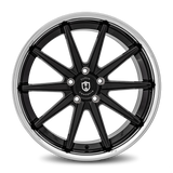 Curva C24 20x10.5 Gloss Black Chrome Stainless Steel Lip premium wheel