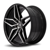 Curva C25 20x10 +40mm Gloss Black Machine Face