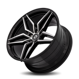 Curva C25 20x10 +40mm Gloss Black Machine Face