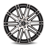 Curva C50 22x9 +33mm Black with Machined Spokes and Outer Edge