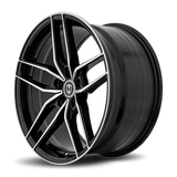 Curva CFF25 20x8.5 +35 Gloss Black Machined Spoke Face flow-formed premium wheel