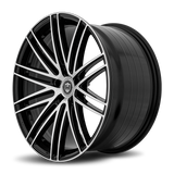 Curva CFF50 20x10.5 +25 Gloss Black Machine Face premium wheel