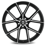 Curva CFF70 20x10 Gloss Black Machined Spoke Faces 5x4.5 premium wheel
