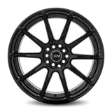 DRW D10 17x7 +40mm Gloss Black (4x100 / 4x114.3)