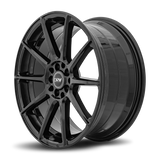 DRW D10 17x7 +40mm Gloss Black (4x100 / 4x114.3)