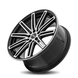 DRW D13 18x8 +40mm Gloss Black Machine Face