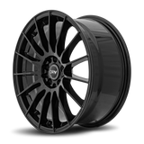 DRW D15 17x7 +40mm Gloss Black (4x100 / 4x114.3)