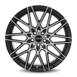 DRW D17 17x7 gloss black machine face premium Euro wheel 5x108 5x114.3