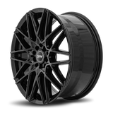 DRW D17 17x7 +40mm Gloss Black (4x100 / 4x114.3)