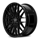 DRW D21 17x7.5 +38mm Gloss Black (4x108 / 4x114.3)