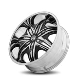 Diablo Morpheus 26x10 +30mm Chrome with Black Inserts