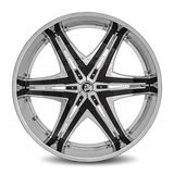 Diablo Elite 28x10 +30mm Chrome with Black Inserts