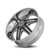 Diablo Elite 28x10 +30mm Chrome with Black Inserts