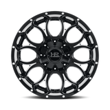 Hardrock Offroad Horseshoe H713 22x10 -25mm Gloss Black Milled (5x139.7 / 5x150)