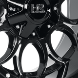 Hardrock Offroad Horseshoe H713 22x10 -25mm Gloss Black Milled (5x139.7 / 5x150)