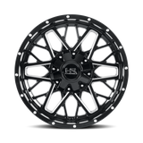 Hardrock Offroad Bomber 20x10 -19mm Gloss Black with Milled Spokes (5x127 / 5x139.7)