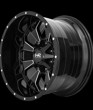 Hardrock Offroad H711 20x9 0mm Gloss Black Milled