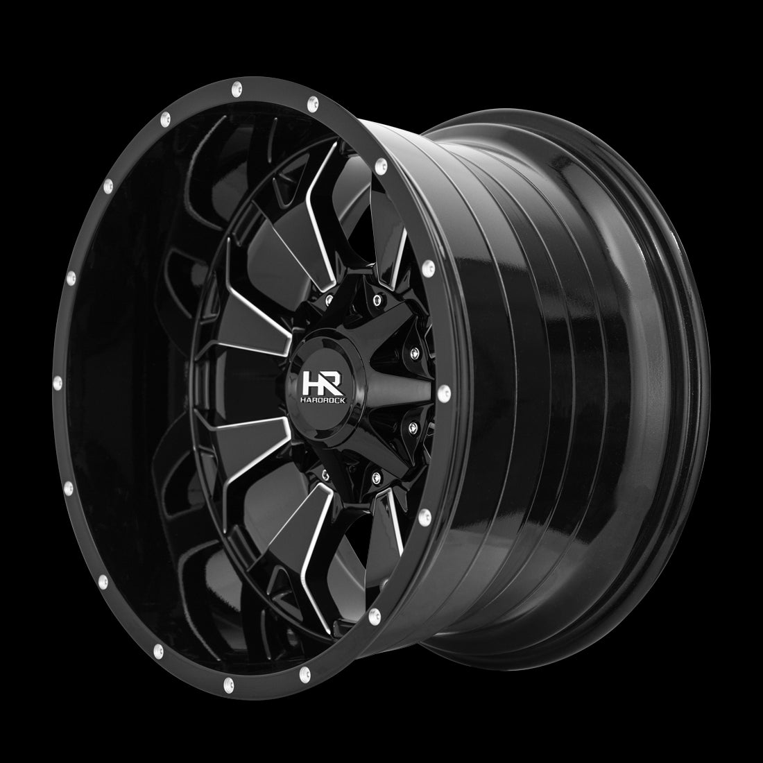 Hardrock Offroad H711 20x9 0mm Gloss Black Milled
