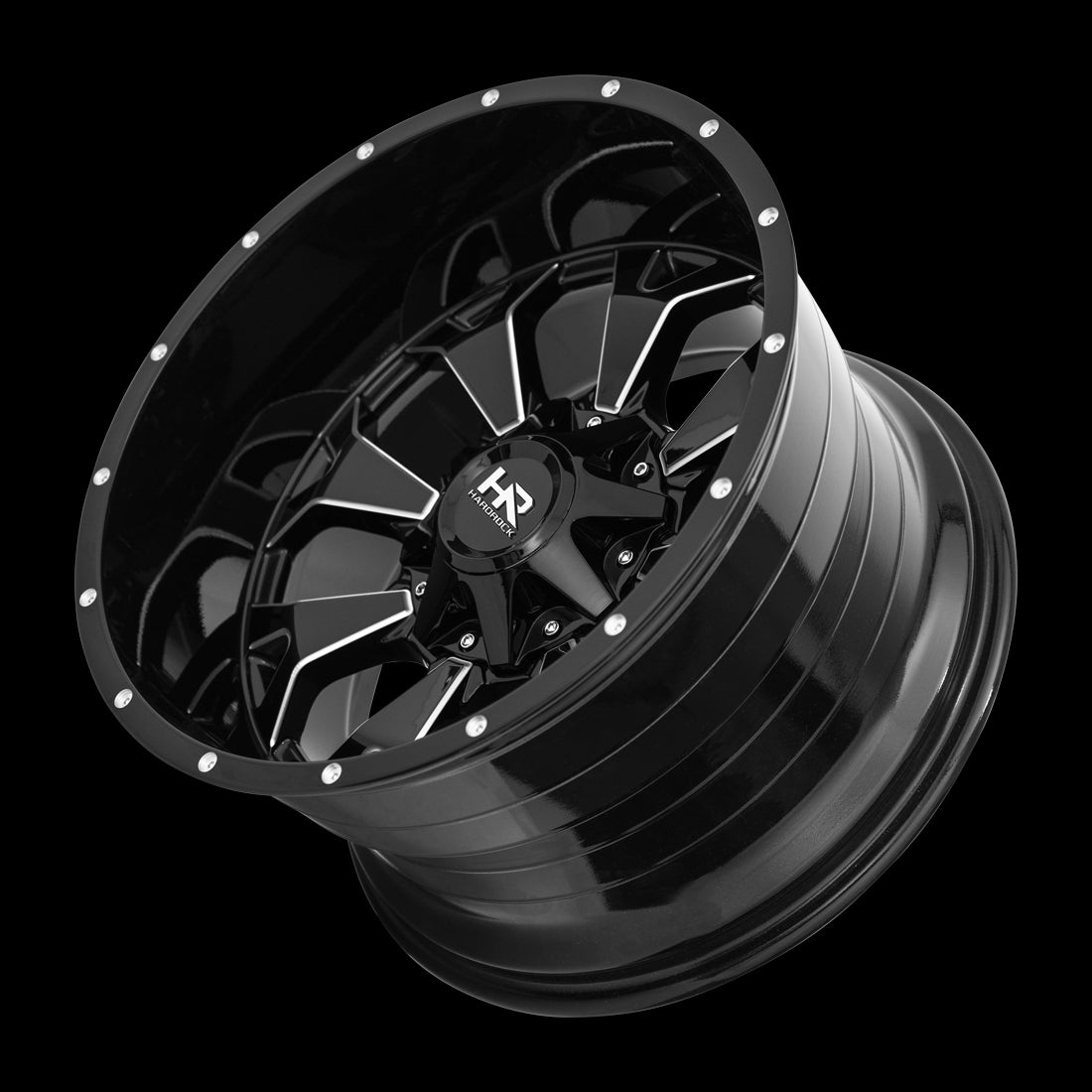 Hardrock Offroad H711 20x9 0mm Gloss Black Milled
