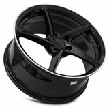 MRR Forged F25 19x8.5 Gloss Black Machined Outer Lip Ring premium Euro wheel