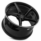 MRR Forged F25 20x11 +48 Gloss Black Machined Lip premium Euro wheel 5x120