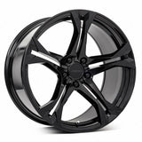 MRR M017 20x10 +23 Gloss Black premium Euro wheel