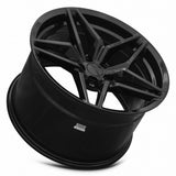 MRR M755 20x11 +48 Gloss Black premium Euro wheel 5x120