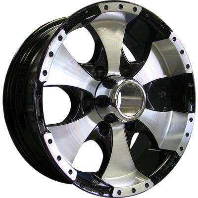 Ion 136 Gloss Black Machined wheel
