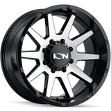 Ion Style 143 18x9 Gloss Black Machined Spoke Faces truck wheel 6x5.5