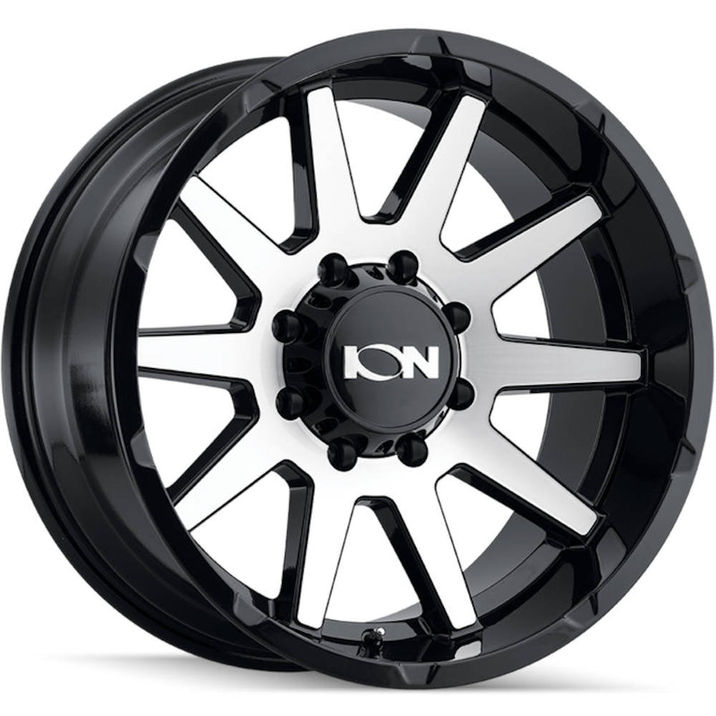 Ion Style 143 18x9 Gloss Black Machined Spoke Faces truck wheel 6x5.5