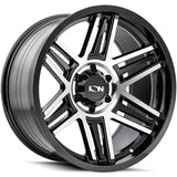 Ion 147 Gloss Black Machined wheel