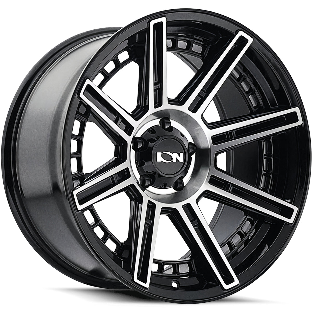 Ion 149 Gloss Black Machined wheel