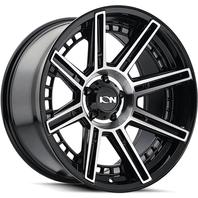 Ion 149 Gloss Black Machined wheel