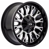 Ion 152 Gloss Black Machined wheel