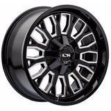 Ion 152 Gloss Black Milled wheel