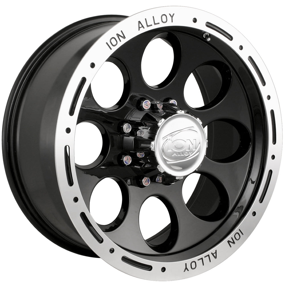 Ion 174 Gloss Black Machined wheel