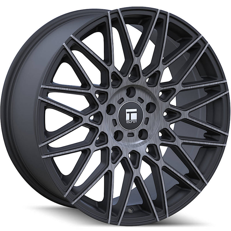 Touren TR78 20x9 Black Machined Brushed Dark Tint premium Euro wheel