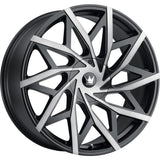 Mazzi Big Easy Black with Machined  wheel