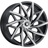 Mazzi Big Easy Black with Machined  wheel