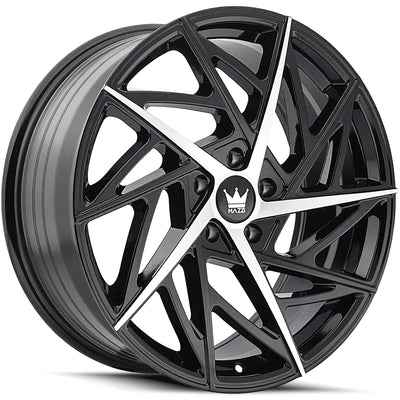 Mazzi FREESTYLE 377 Gloss Black Machined wheel