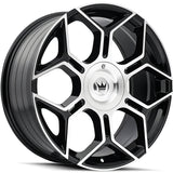 Mazzi LIBRA 379 Gloss Black Machined wheel