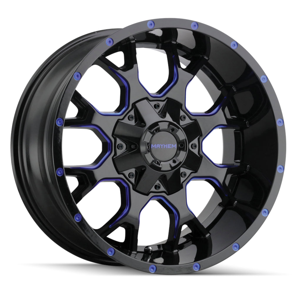 Mayhem WARRIOR 8015 Black Milled Prism B wheel