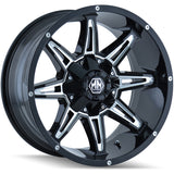 Mayhem RAMPAGE 8090 Gloss Black Milled wheel