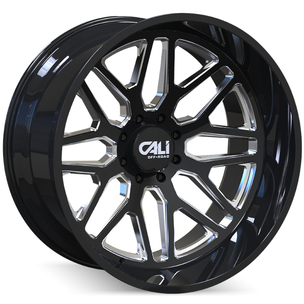 Cali Off-Road INVADER 9115 Gloss Black Milled wheel