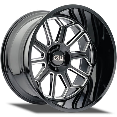 Cali Off-Road AUBURN 9117 Gloss Black Milled wheel