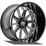 Cali Off-Road AUBURN 9117 Gloss Black Milled wheel